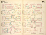 New York City, NY Fire Insurance 1854 Sheet 90 V7 - Old Map Reprint - New York