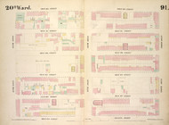 New York City, NY Fire Insurance 1854 Sheet 91 V7 - Old Map Reprint - New York