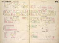New York City, NY Fire Insurance 1854 Sheet 96 V7 - Old Map Reprint - New York