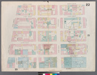 New York City, NY Fire Insurance 1857 Sheet 22 V2 - Old Map Reprint - New York