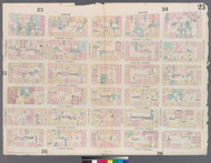 New York City, NY Fire Insurance 1857 Sheet 25 V2 - Old Map Reprint - New York