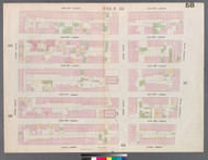 New York City, NY Fire Insurance 1859 Sheet 58 V4 - Old Map Reprint - New York