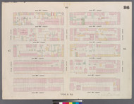 New York City, NY Fire Insurance 1859 Sheet 86 V6 - Old Map Reprint - New York