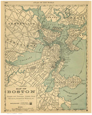 Boston 1887 - Rand McNally