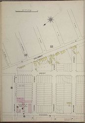 Brooklyn, NY Fire Insurance 1886 Sheet 9-L V1 - Old Map Reprint - New York