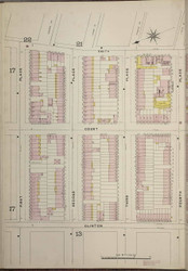 Brooklyn, NY Fire Insurance 1886 Sheet 18-L V1 - Old Map Reprint - New York