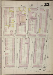 Brooklyn, NY Fire Insurance 1886 Sheet 22-R V1 - Old Map Reprint - New York