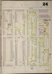 Brooklyn, NY Fire Insurance 1886 Sheet 24-R V1 - Old Map Reprint - New York