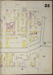 Brooklyn, NY Fire Insurance 1886 Sheet 25-R V1 - Old Map Reprint - New York