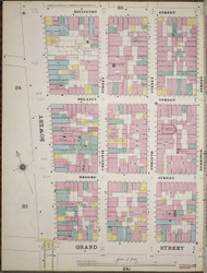 Manhattan, NY Fire Insurance 1894 Sheet 25 L V1 - Old Map Reprint - New York