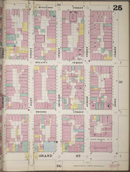Manhattan, NY Fire Insurance 1894 Sheet 25 R V1 - Old Map Reprint - New York