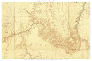 Grand Canyon Park 1886 - Custom USGS Old Topo Map - Arizona