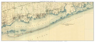 Fire Island 1903 - Custom USGS Old Topo Map - New York - Long Island