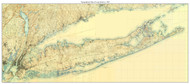 Long Island 1904 - Custom USGS Old Topo Map - New York - Long Island