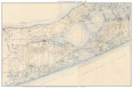 Riverhead & Southampton 1904 - Custom USGS Old Topo Map - New York - Long Island