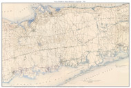 Smithtown, Islip & Brookhaven 1904 - Custom USGS Old Topo Map - New York - Long Island