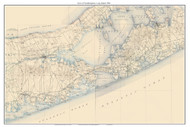 Southampton 1904 - Custom USGS Old Topo Map - New York - Long Island