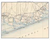 Westhampton 1904 - Custom USGS Old Topo Map - New York - Long Island