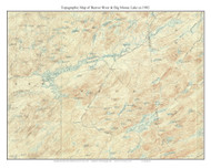 Beaver River & Big Moose Lake 1903 - Custom USGS Old Topo Map - New York - Adirondack Lakes