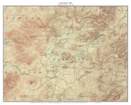 Lake Placid 1896 - Custom USGS Old Topo Map - New York - Adirondack Lakes