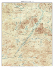 Long Lake 1904 - Custom USGS Old Topo Map - New York - Adirondack Lakes