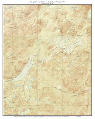 Piseco Lake and Lake Pleasant 1907 - Custom USGS Old Topo Map - New York - Adirondack Lakes