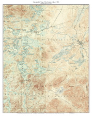 Saranac Lakes 1904 - Custom USGS Old Topo Map - New York - Adirondack Lakes