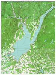 Great Sacandaga Lake 1963 - Custom USGS Old Topo Map - New York - Eastern Lakes