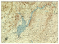 Great Sacandaga Lake and Vicinity 1937 - Custom USGS Old Topo Map - New York - Eastern Lakes