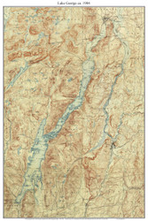 Lake George 1897-1904 - Custom USGS Old Topo Map - New York - Eastern Lakes