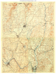 Saratoga Lake Region 1902 - Custom USGS Old Topo Map - New York - Eastern Lakes