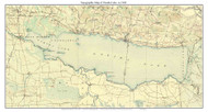 Oneida Lake 1906 - Custom USGS Old Topo Map - New York - Finger Lakes