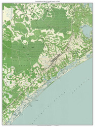 Topsail Sound 1948 - Custom USGS Old Topo Map - North Carolina
