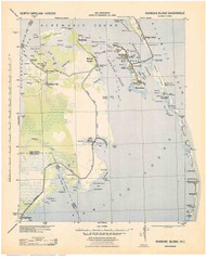 Roanoke Island 1943 - Custom USGS Old Topo Map - North Carolina