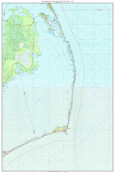 Roanoke Island and Cape Hatteras 1985 - Custom USGS Old Topo Map - North Carolina