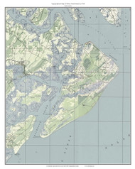 Hilton Head Island (Full Color) 1948 - Custom USGS Old Topo Map - South Carolina