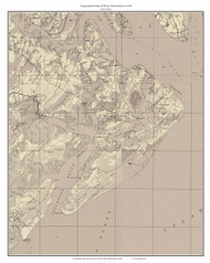 Hilton Head Island (Sepia) 1948 - Custom USGS Old Topo Map - South Carolina