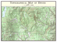 Dover 1997 - Custom USGS Old Topo Map - Vermont