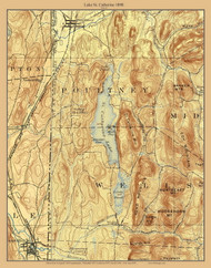 Lake St Catherine 1897 - Custom USGS Old Topo Map - Vermont