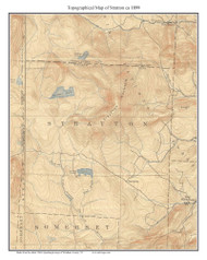 Stratton 1899 - Custom USGS Old Topo Map - Vermont