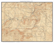 Wardsboro 1933 - Custom USGS Old Topo Map - Vermont