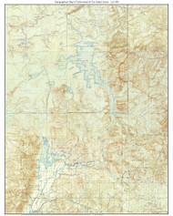 Yellowstone and the Grand Tetons 1900 - Custom USGS Old Topo Map - Wyoming