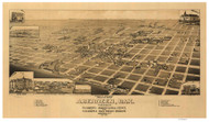 Aberdeen, South Dakota 1883 Bird's Eye View