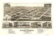 Clark, South Dakota 1883 Bird's Eye View