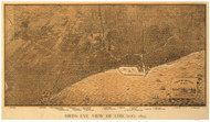 Chicago, Illinois 1892 Bird's Eye View - Roy