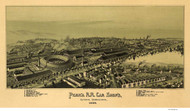Altoona, Pennsylvania 1895 Bird's Eye View - Old Map Reprint