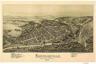Curwensville, Pennsylvania 1895 Bird's Eye View - Old Map Reprint