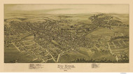 DuBois, Pennsylvania 1895 Bird's Eye View - Old Map Reprint