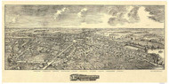 Edinboro, Pennsylvania 1898 Bird's Eye View - Old Map Reprint
