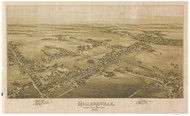 Millersville, Pennsylvania 1894 Bird's Eye View - Old Map Reprint